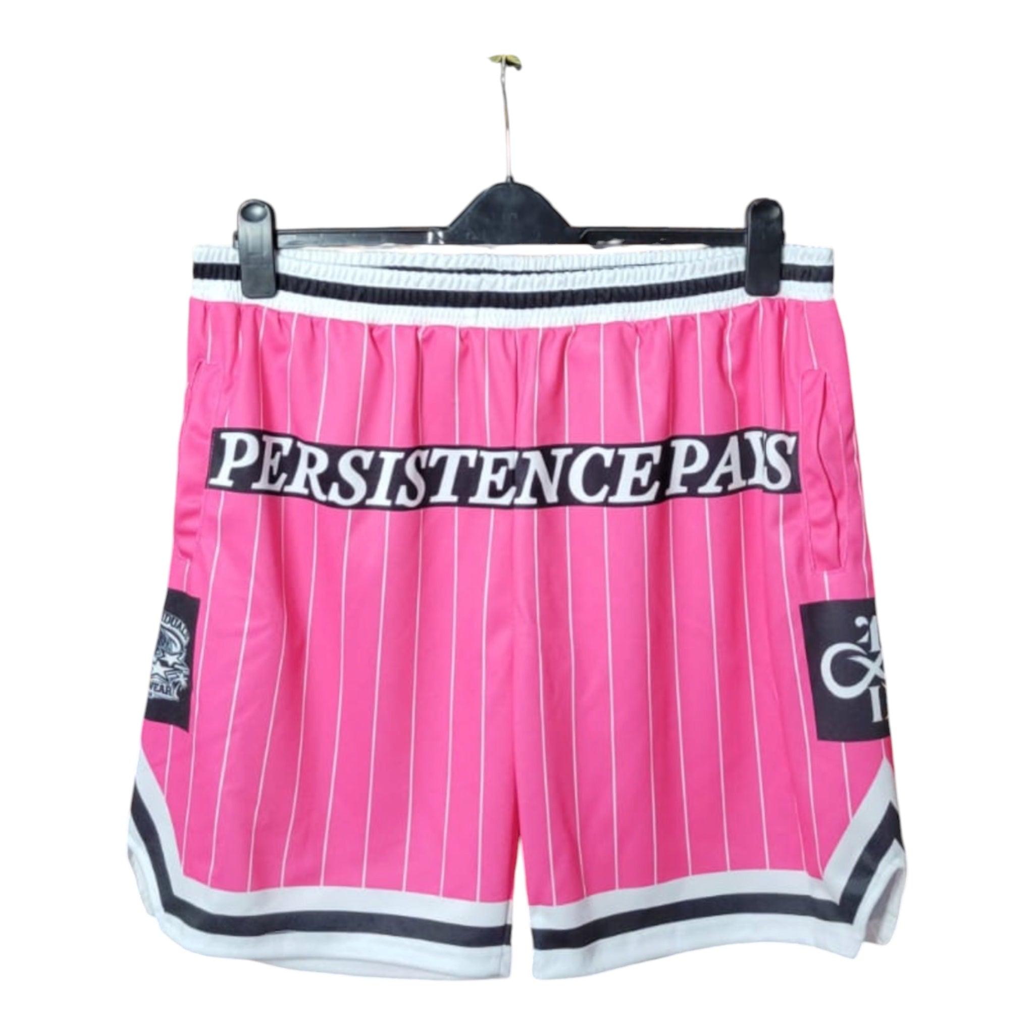 Unisex PP Basketball Shorts — Persistence Pays | Solid Individuals
