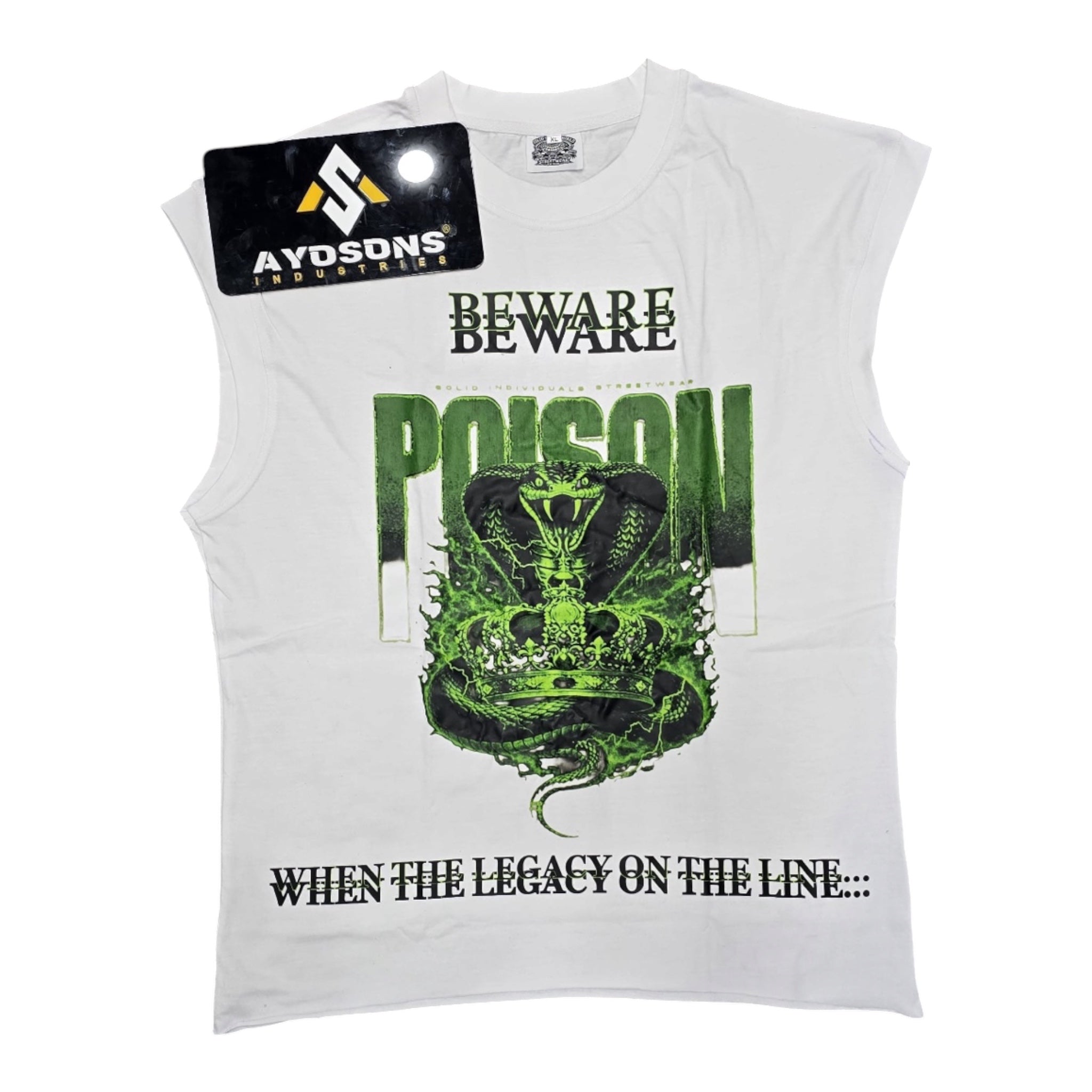 S.L.I.M.E. Sleeveless Tee — Beware Poison | Solid Individuals