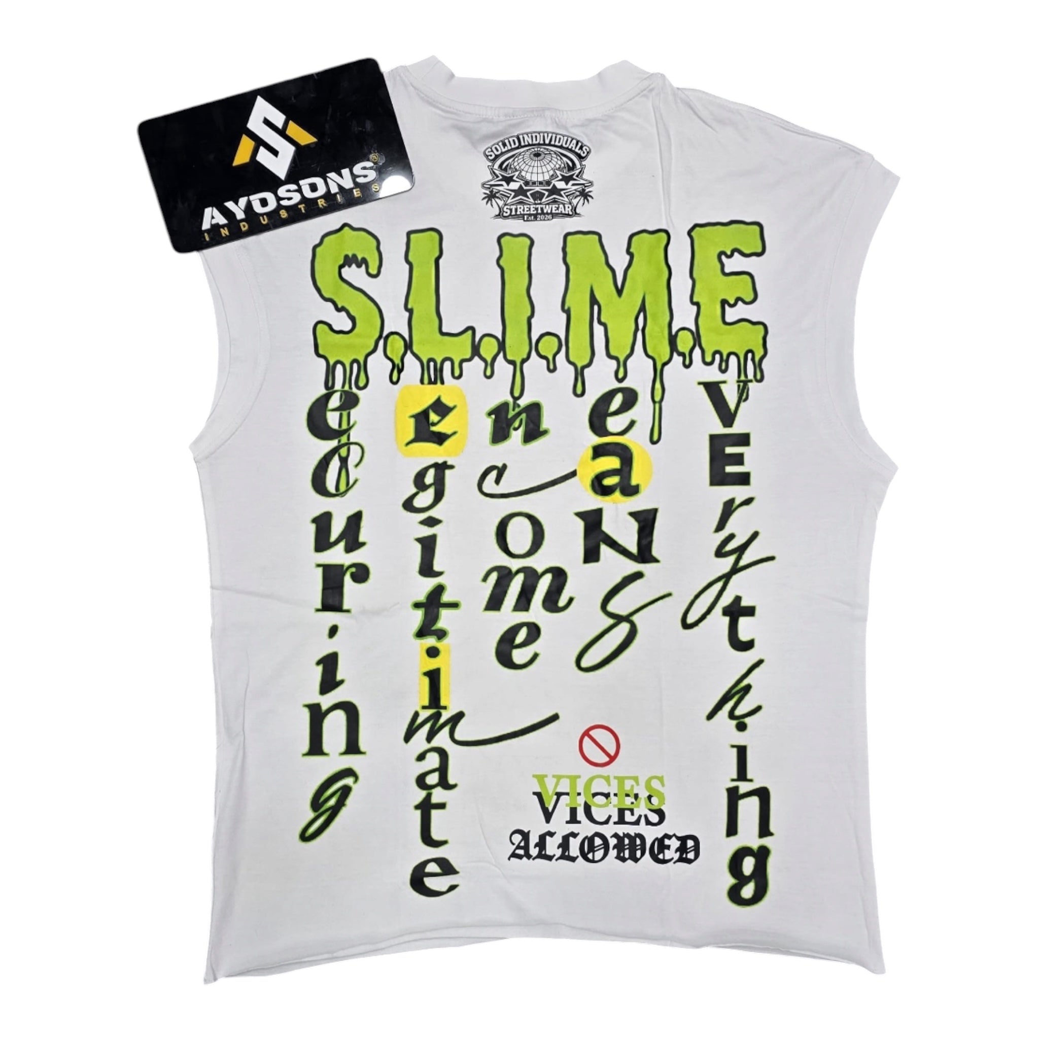S.L.I.M.E. Sleeveless Tee — Beware Poison | Solid Individuals